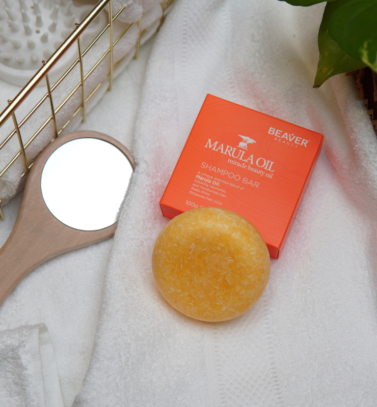 Beaver Beauty Naturals Shampoo Bar: Marula Oil Shampoo Bar (100g)