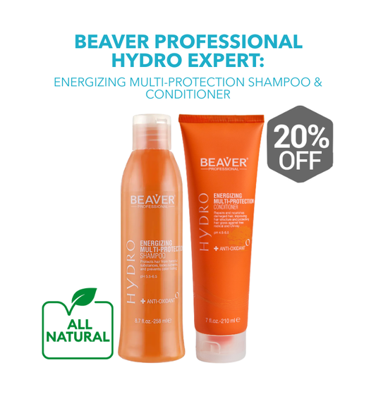 Beaver Professional Hydro Expert: Energizing Multi-Protection Shampoo (258ml) and Conditioner (210ml)