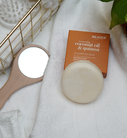 Beaver Beauty Naturals Shampoo Bar: Coconut Oil & Quinoa Shampoo Bar (100g)