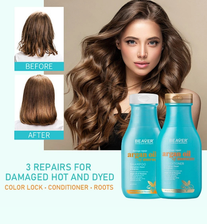Beaver Beauty Argan Oil & Keratin Shampoo and Conditioner
