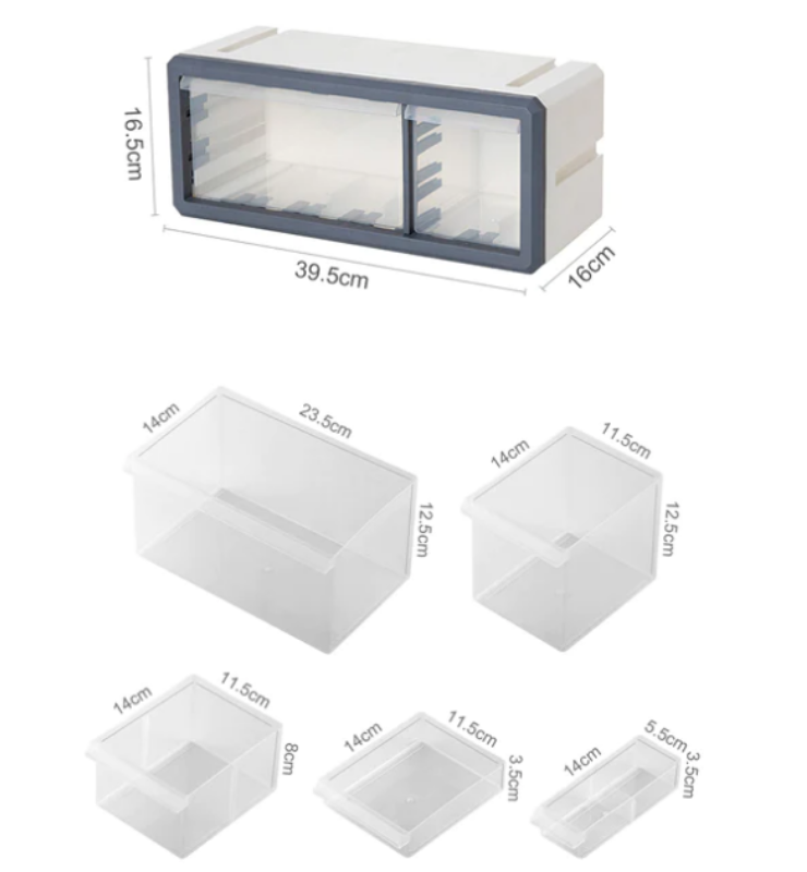 Qubit XL 2.4 Plastic Storage Drawer Box