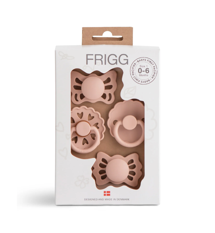Baby's First Pacifier 4-Pack: Floral Heart