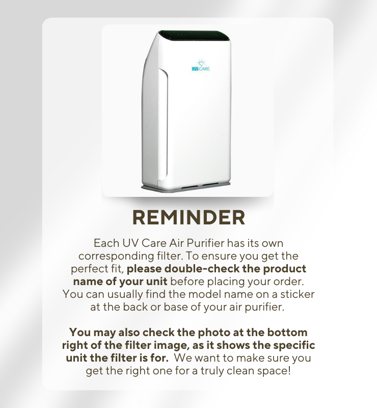 UV Care Super Air Cleaner (7 Stage) Filter Replacement