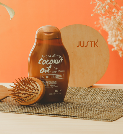 Just K Jojoba Oil & Coconut Oil Moisture Nourishing Shampoo and Conditioner (350ml)