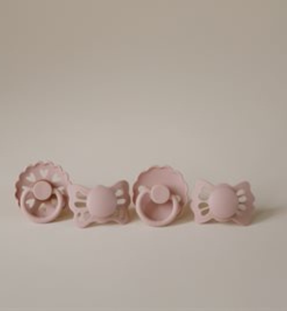 Baby's First Pacifier 4-Pack: Floral Heart