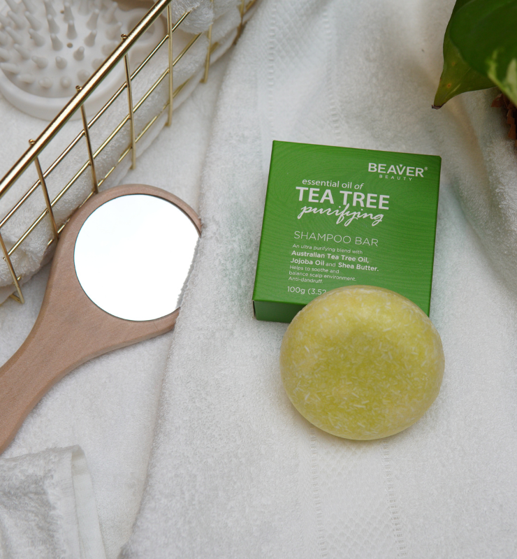 Beaver Beauty Naturals Shampoo Bar: Tea Tree Shampoo Bar (100g)