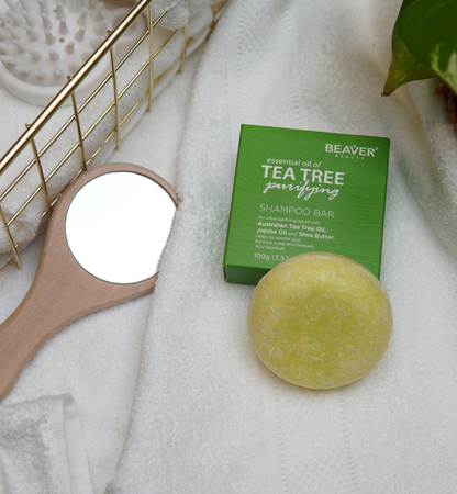 Beaver Beauty Naturals Shampoo Bar: Tea Tree Shampoo Bar (100g)
