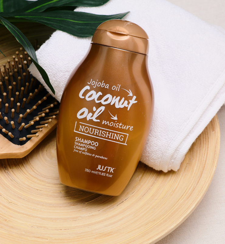 Just K Jojoba Oil & Coconut Oil Moisture Nourishing Shampoo and Conditioner (350ml)