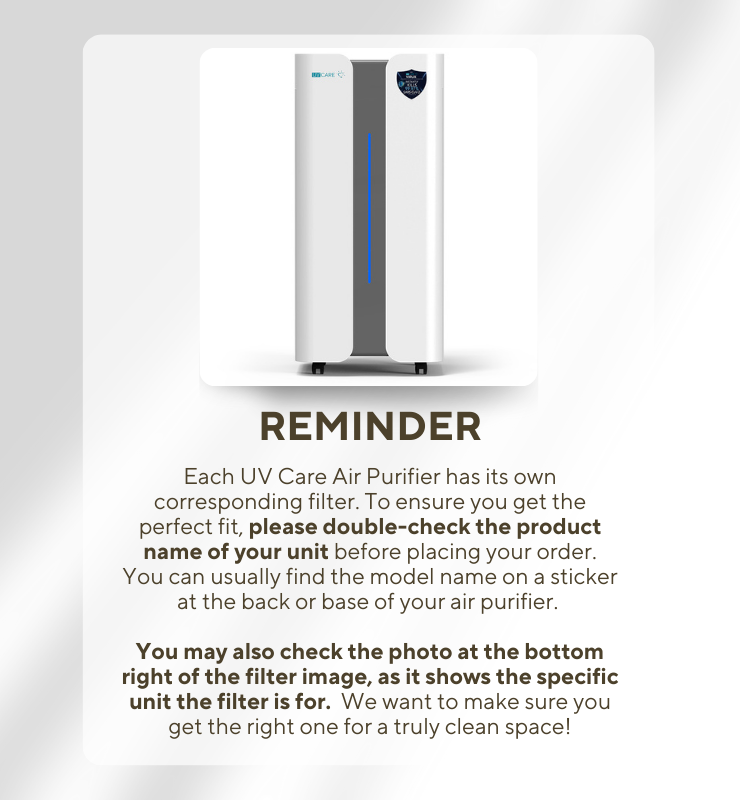UV Care Super Air Cleaner Pro 2 Composite Filter