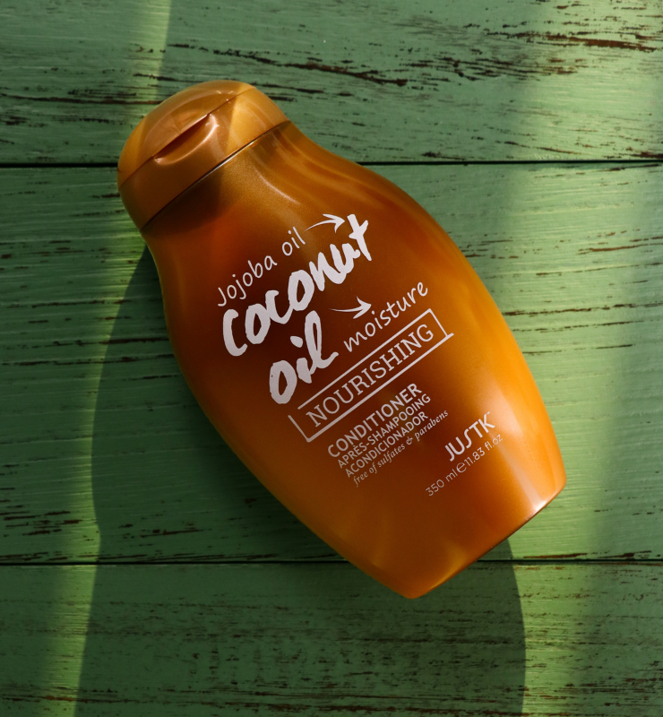Just K Jojoba Oil & Coconut Oil Moisture Nourishing Shampoo and Conditioner (350ml)