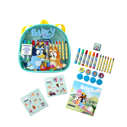 Artlings Bluey Let's Play Backpack Art Set