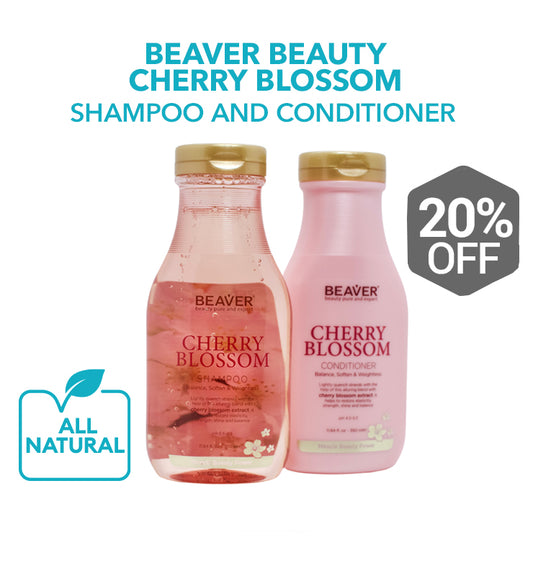 Beaver Beauty Cherry Blossom Shampoo and Conditioner
