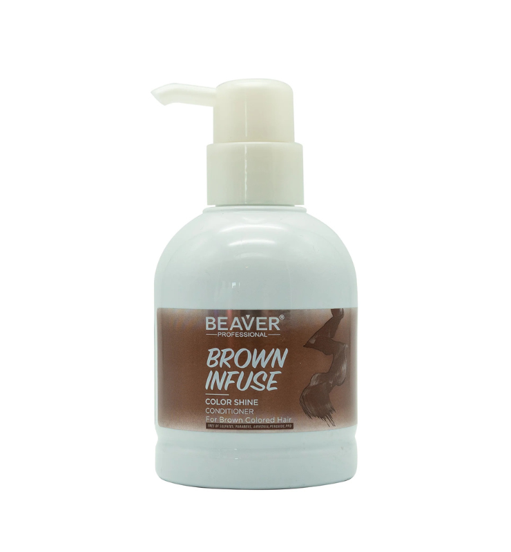 BeaverPRO Infuse Color Shine Shampoo and Conditioner (Brown, 200ml)