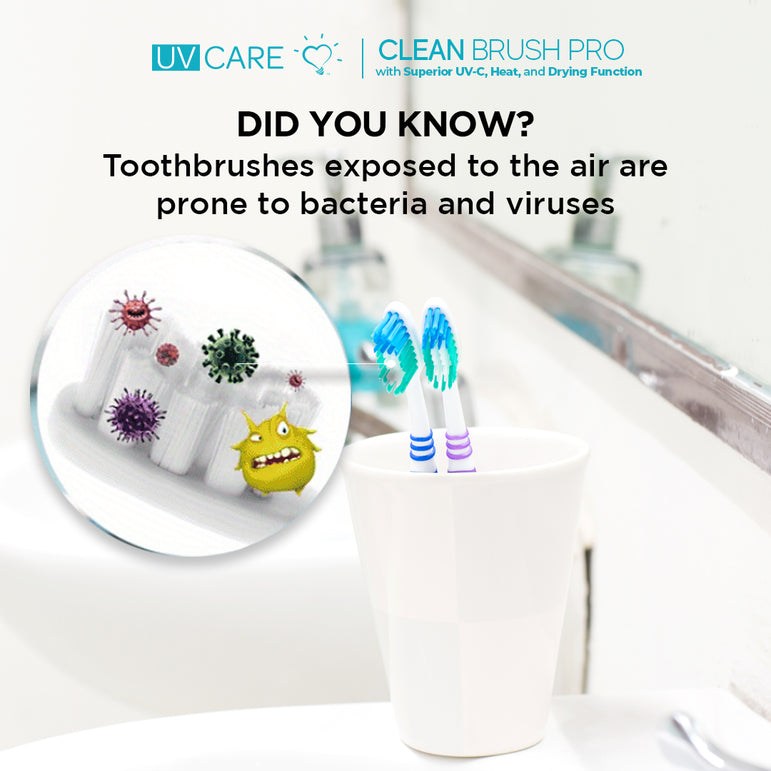 UV Care Clean Brush Pro (3-in-1 UV-C Toothbrush Sterilizer)