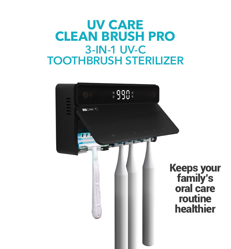 UV Care Clean Brush Pro (3-in-1 UV-C Toothbrush Sterilizer)