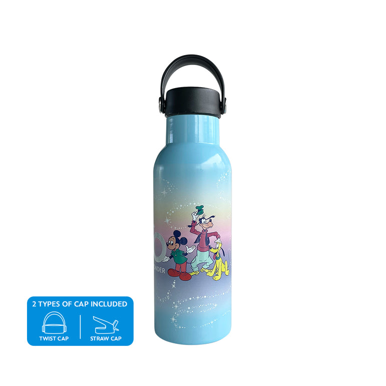 Zippies Lab Stainless Steel Insulated Water Bottle (483ml): Disney 100 Iridescent