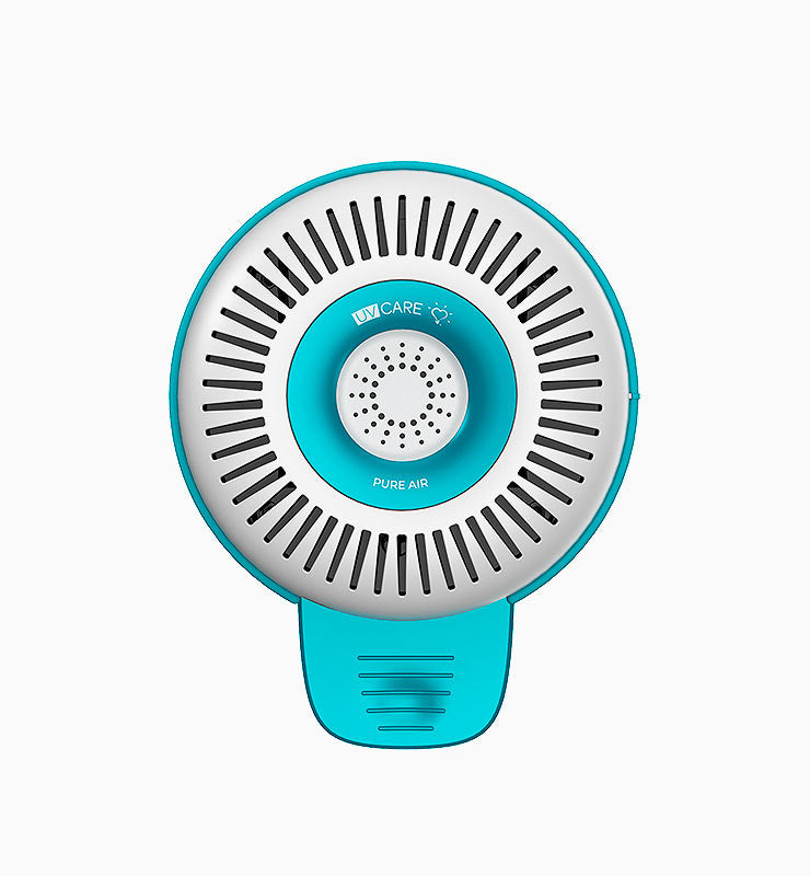 UV Care Pure Air Portable Air Purifier (Teal) with FREE The Clean Room Powerbank