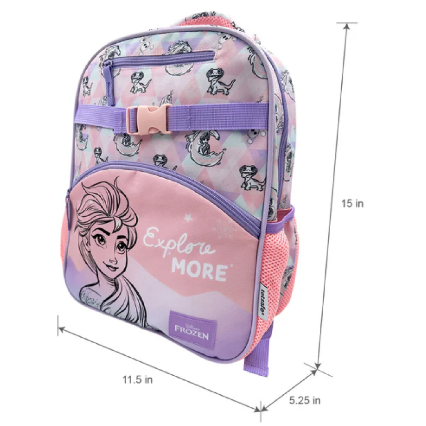 Totsafe Disney Kids Back to School Collection: Frozen Frosted Lights Backpack