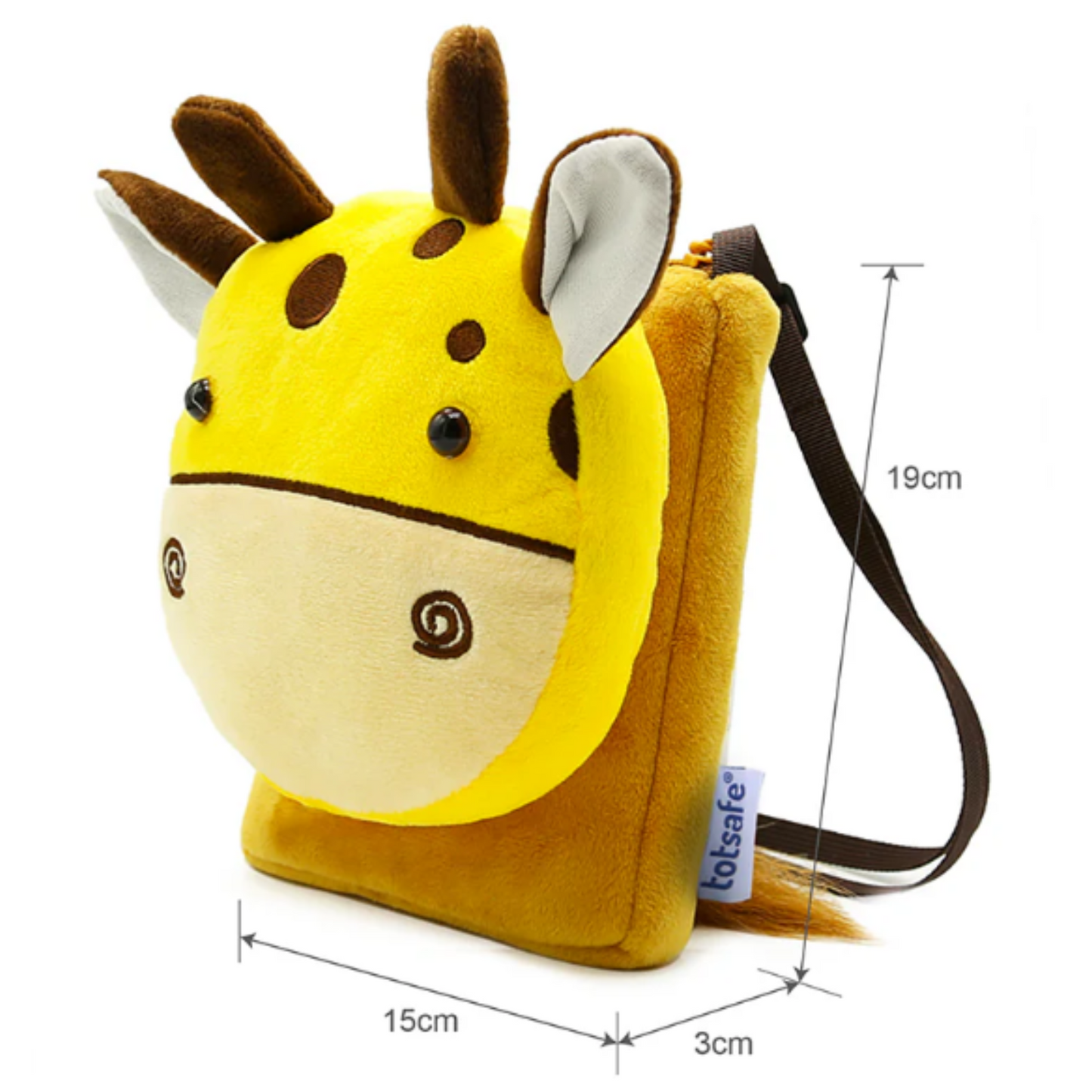 Totsafe Plush Bag Collection: Giraffe Crossbody Bag