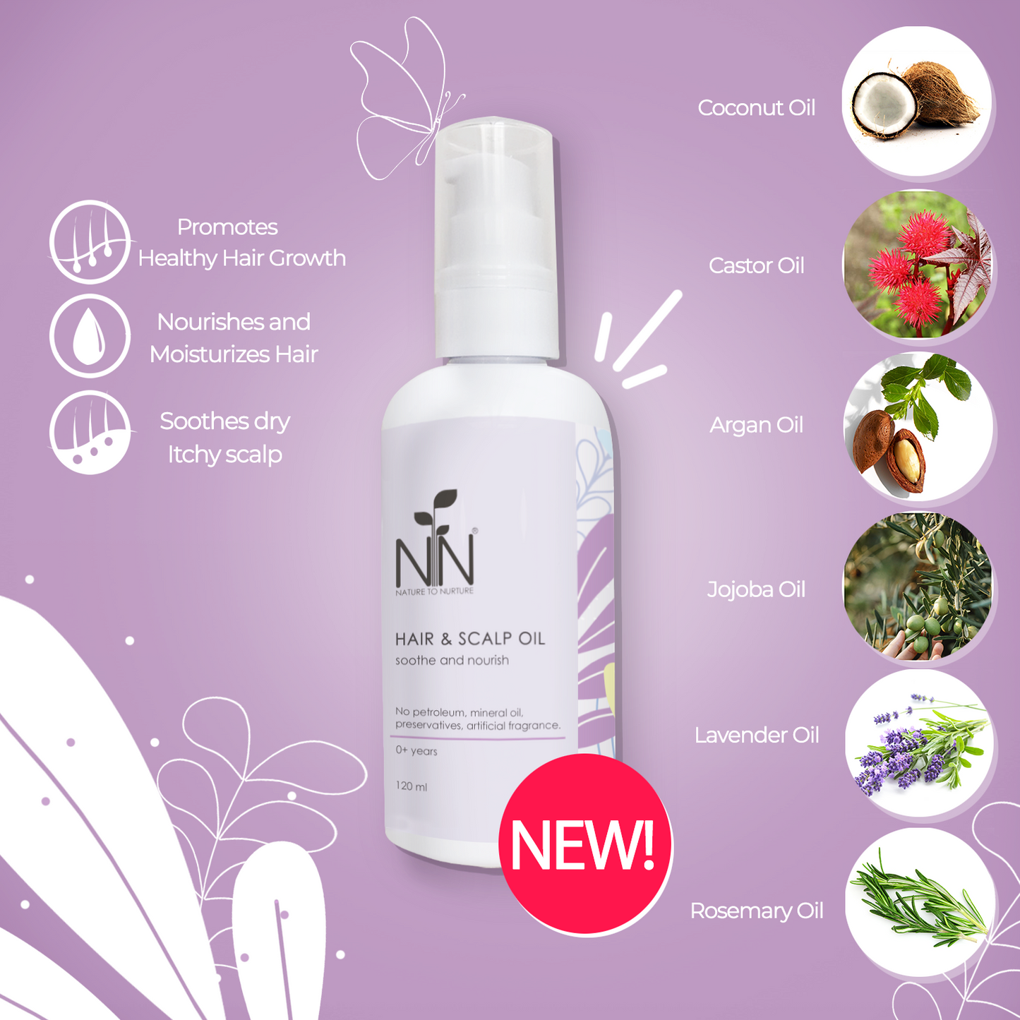 Nature to Nurture Hair & Scalp Oil (120ml)