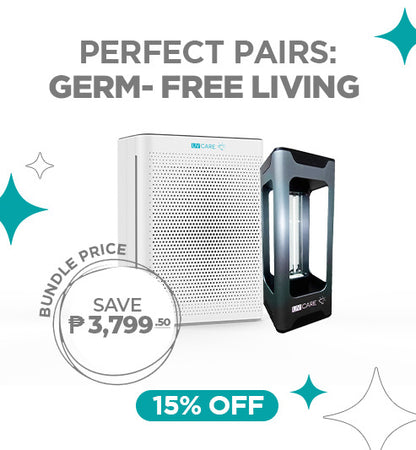 Perfect Pairs 4: Germ-Free Living (UV Care Clean Air Plasma + UV Care Room Zapper)