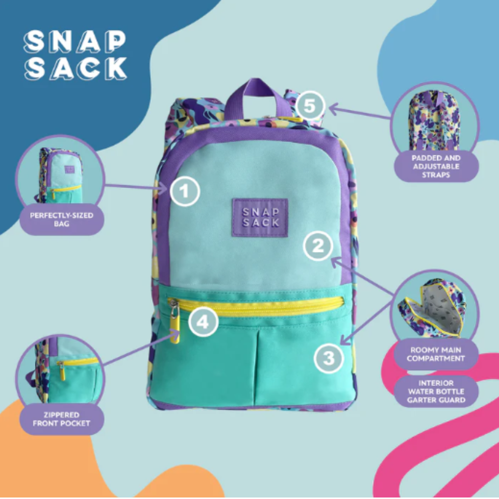 Snapsack Kids Backpack: Grid Horizon