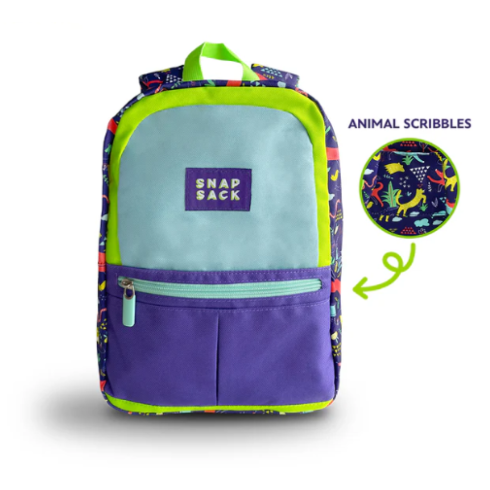 Snapsack Kids Backpack: Animal Scribbles