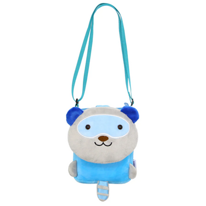 Totsafe Plush Bag Collection: Raccoon Crossbody Bag