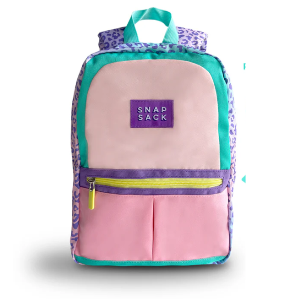 Snapsack Kids Backpack: Leopard Pastel