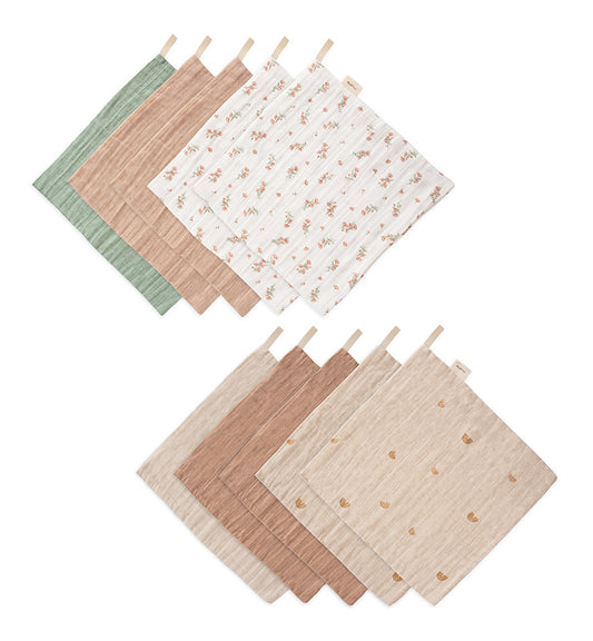 Mushie Muslin Washcloth 5-Pack