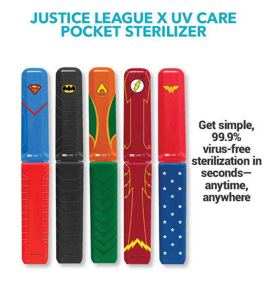Justice League x UV Care Pocket Sterilizer Series