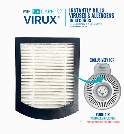 UV Care Pure Air Portable Air Purifier HEPA Filter