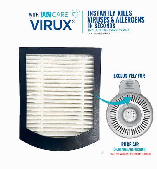 UV Care Pure Air Portable Air Purifier HEPA Filter
