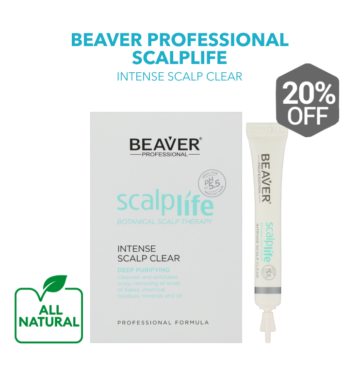 Beaver Professional Scalplife Botanical: Scalp Therapy Intense Scalp Clear (8ml x 12pcs/box)