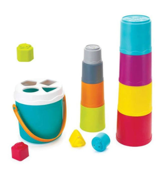 Infantino Shape Sorting Stack 'N Nest Buckets