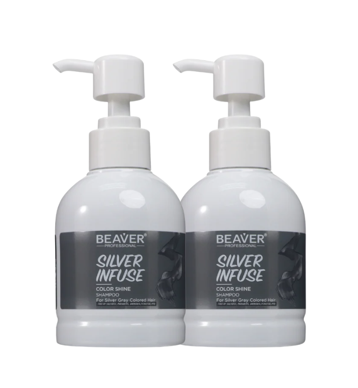 BeaverPRO Infuse Color Shine Shampoo and Conditioner (Silver 200ml)