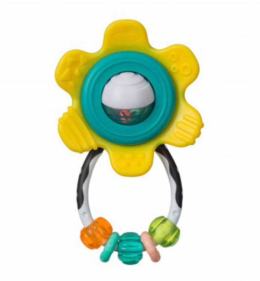 Infantino Spin & Rattle Teether (Yellow)
