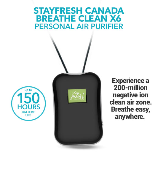 Stayfresh Canada Breathe Clean X6 Personal Air Purifier