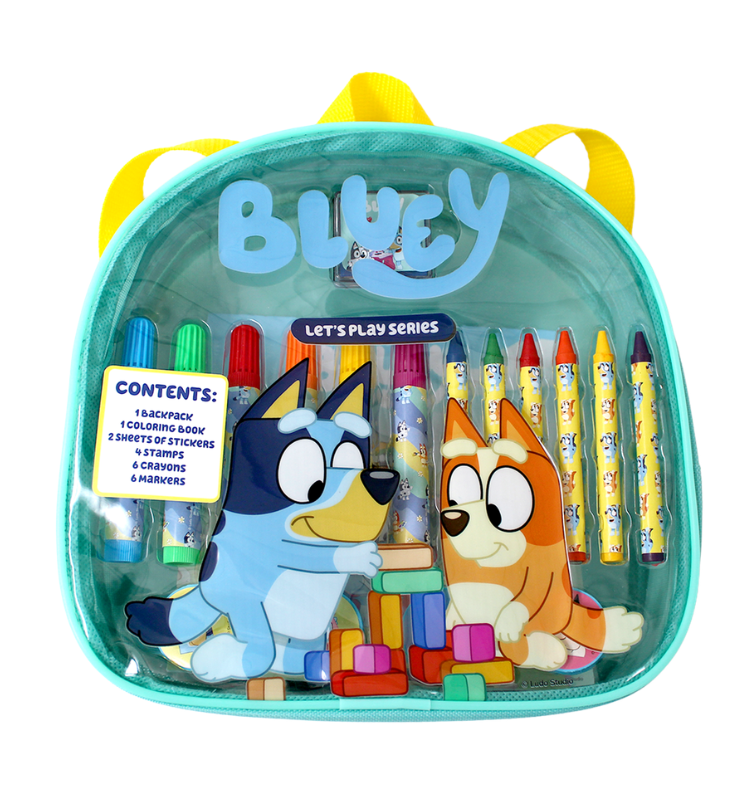 Artlings Bluey Let's Play Backpack Art Set