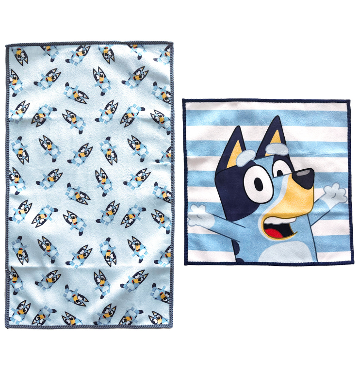 Totsafe Bluey Microfiber Towel Collection (6 Designs)