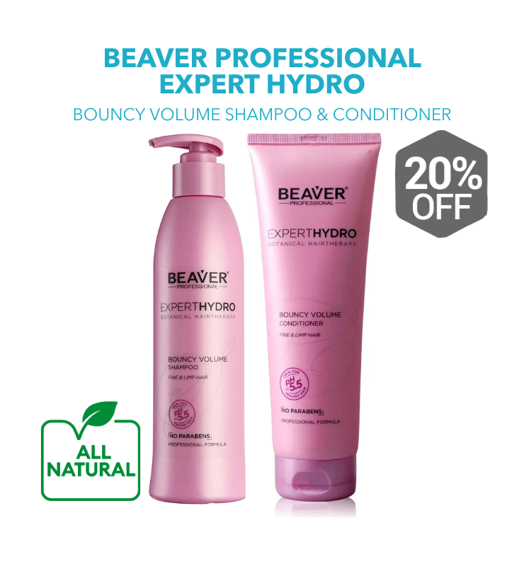 Beaver Professional Expert Hydro Botanical: Bouncy Volume Shampoo and Conditioner