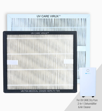 UV Care Dry Pure 2-in-1 Dehumidifier & Air Cleaner HEPA Filter