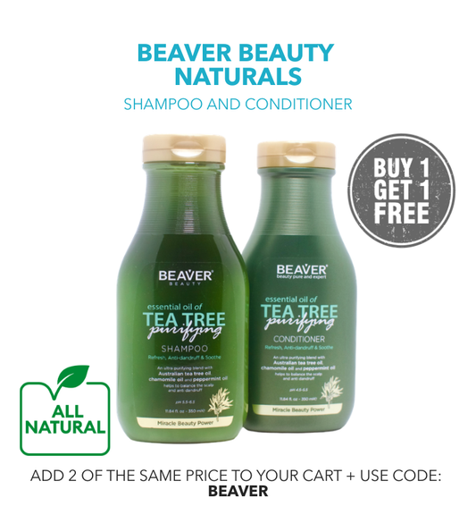 BUY 1 TAKE 1: Beaver Beauty Tea Tree Oil Purifying Shampoo and Conditioner