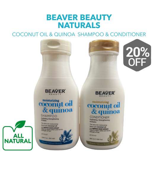 Beaver Beauty Coconut Oil & Quinoa Shampoo and Conditioner