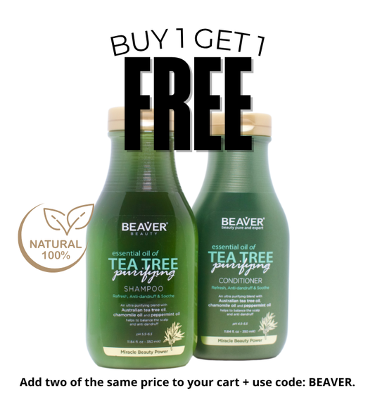 BUY 1 TAKE 1: Beaver Beauty Tea Tree Oil Purifying Shampoo and Conditioner