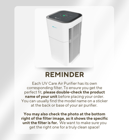 UV Care Super Air Cleaner Pro H13 HEPA Filter