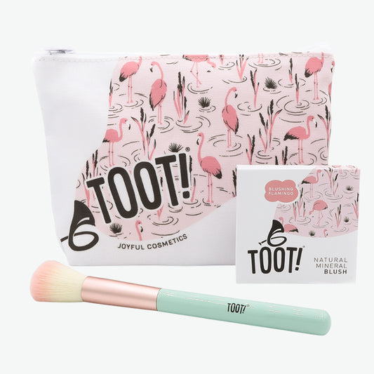 Toot! Blushing Flamingo Blush Bag Set