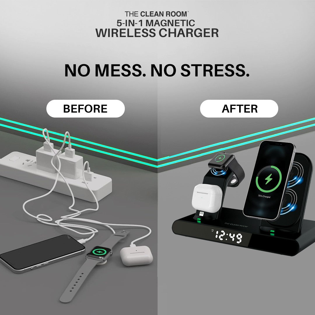 The Clean Room 5-in-1 Magnetic Wireless Charger