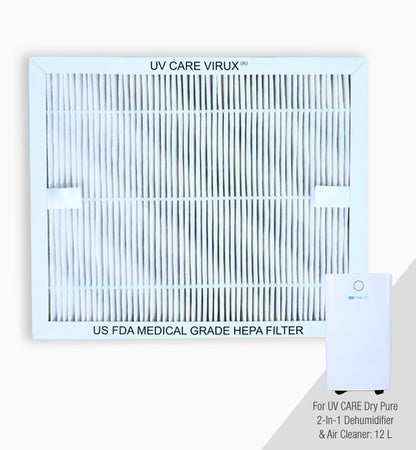 UV Care Dry Pure 2-in-1 Dehumidifier & Air Cleaner HEPA Filter