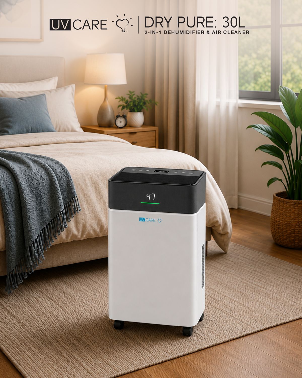 UV Care Dry Pure Dehumidifier & Air Cleaner: 30L (Pre-Order / Unit Not On Hand - Fulfillment after 30 Days)